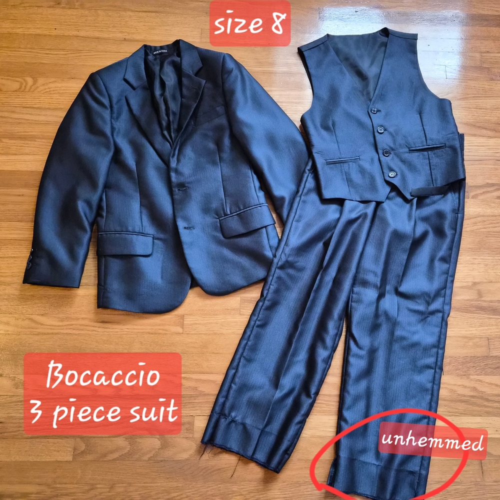 Kid's Navy 3-Piece Suit